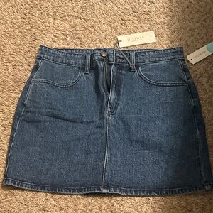 Just USA Dark Blue Mini Denim Skirt